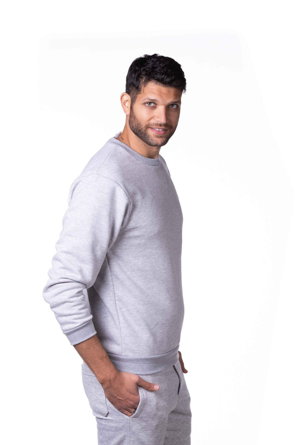 Men's Blank Fleece Crew Neck Sweatshirt Made in USA Sweaters & Hoodies - Jameson Ward
