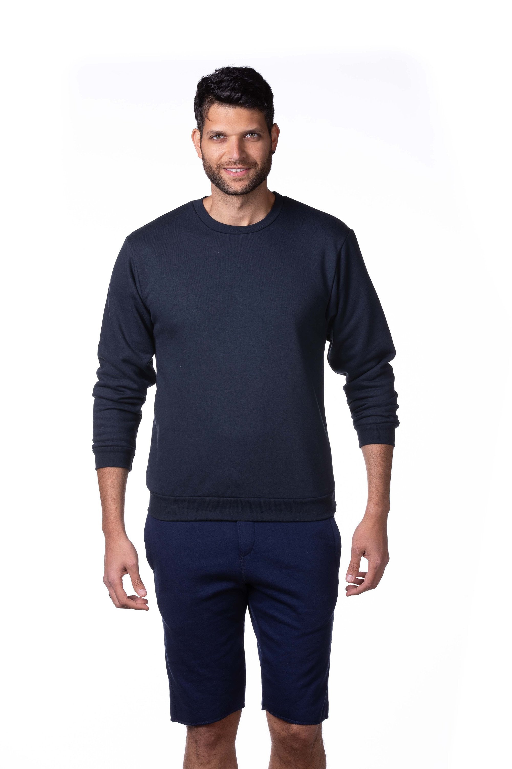 Men's Blank Fleece Crew Neck Sweatshirt Made in USA Sweaters & Hoodies - Jameson Ward