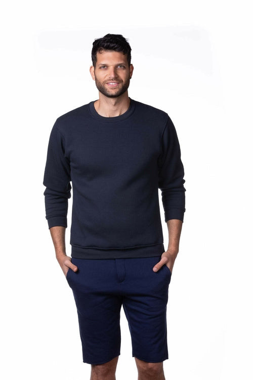 Men's Blank Fleece Crew Neck Sweatshirt Made in USA Sweaters & Hoodies - Jameson Ward