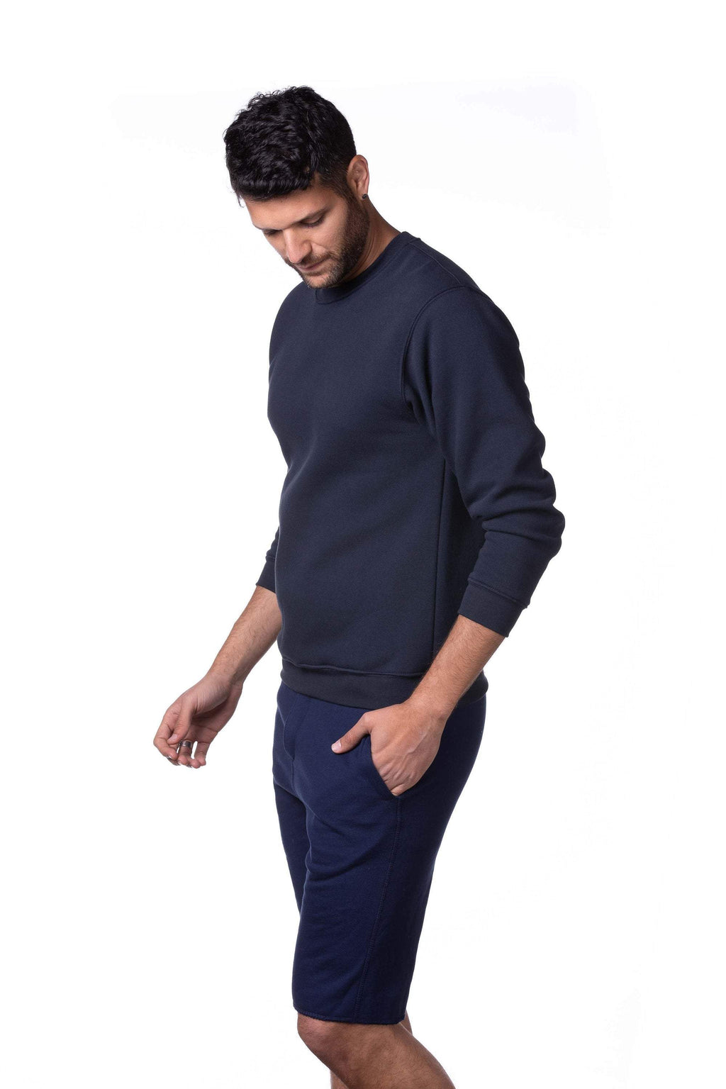 Men's Blank Fleece Crew Neck Sweatshirt Made in USA Sweaters & Hoodies - Jameson Ward