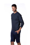 Men's Blank Fleece Crew Neck Sweatshirt Made in USA