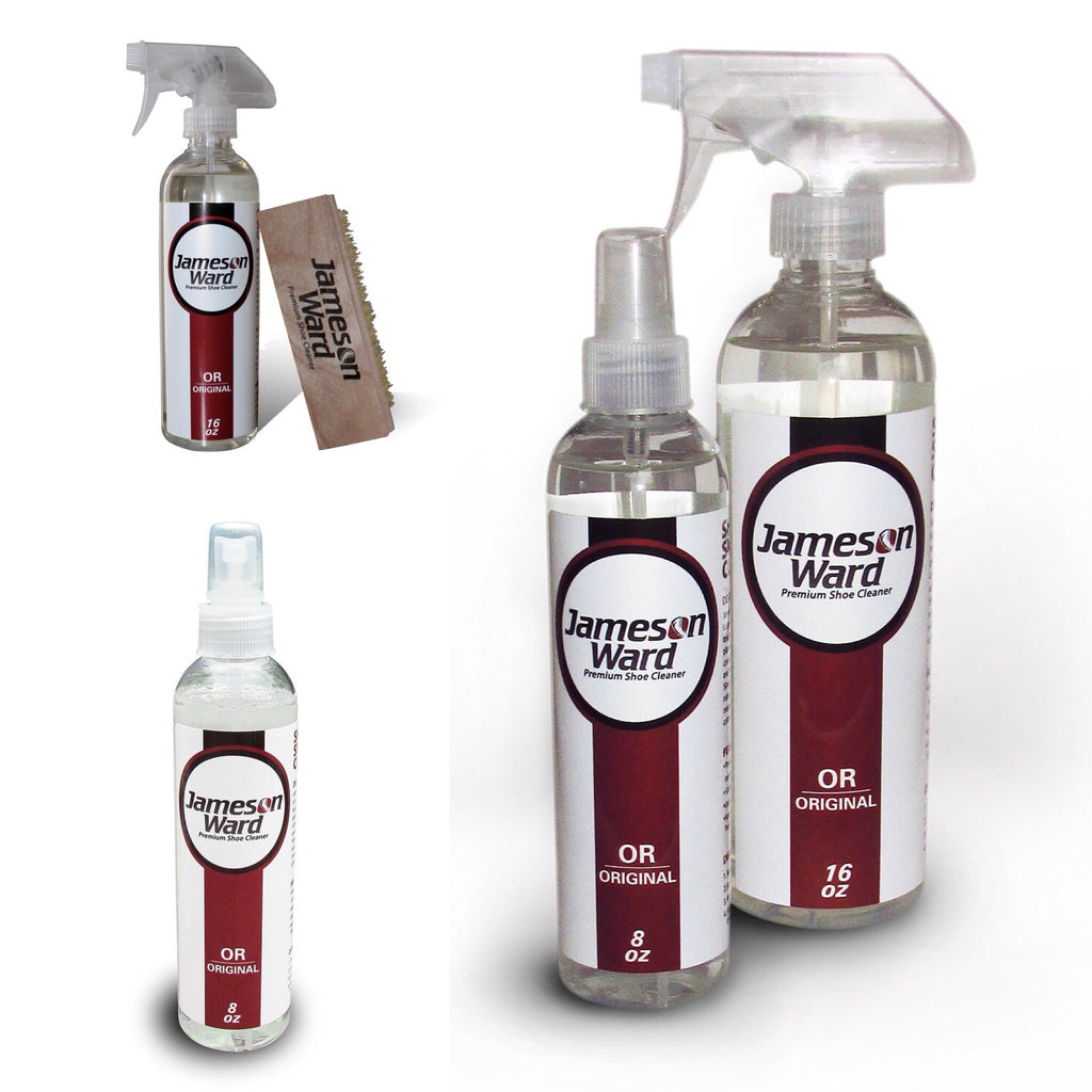 Jameson Ward Premium Shoe Cleaner Clear Easy To Use 8 oz Spray Bottle Premium Shoe Cleaner - Jameson Ward