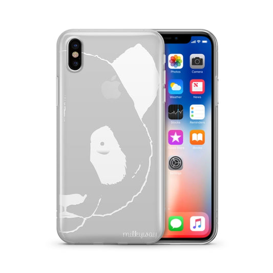 White Panda - Clear TPU Case Cover