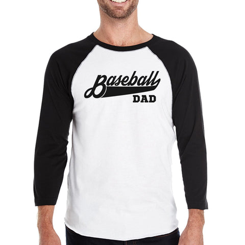 Baseball Dad Men's Baseball 3/4 Sleeve Shirt Gift