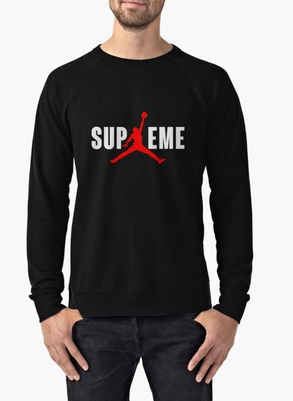 Superme Black Sweat Shirt Men's Clothing - Jameson Ward
