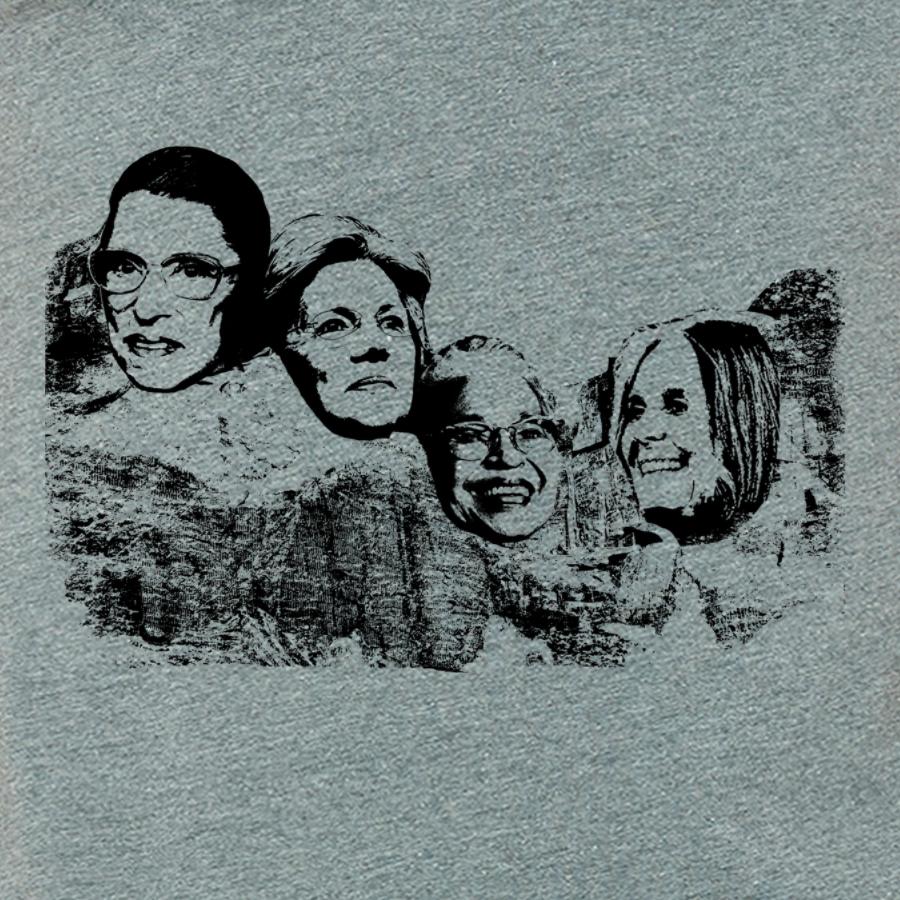 Mount Nasty- Great American Women On Mt Rushmore T-shirts - Jameson Ward