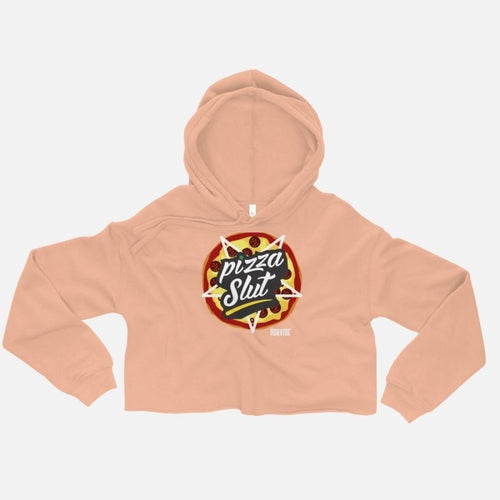 Pizza Slut Crop Hoodie Men's Clothing - Jameson Ward