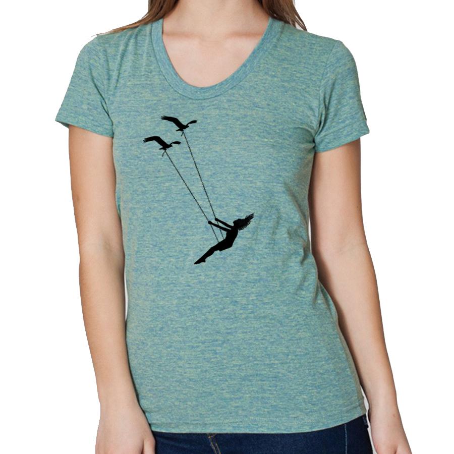 Flying bird swing T-shirts - Jameson Ward