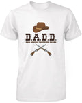 Men's Funny Graphic Statement White T-shirt - Dads