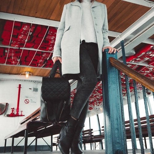 Diamond Mini Matte Black Bags & Wallets - Jameson Ward