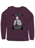 I Never Give Up Full Sleeves T-shirt